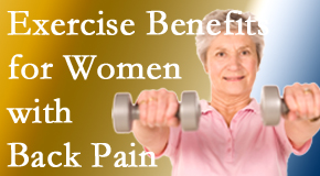 Hollstrom & Associates Inc shares new research about how beneficial exercise is, especially for older women with back pain. 