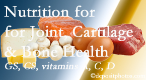 Hollstrom & Associates Inc explains the benefits of vitamins A, C, and D as well as glucosamine and chondroitin sulfate for cartilage, joint and bone health. 