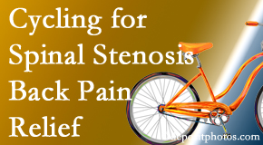 Hollstrom & Associates Inc encourages exercise like cycling for back pain relief from lumbar spine stenosis.