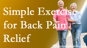 Hollstrom & Associates Inc encourages simple exercise as part of the Largo chiropractic back pain relief plan.
