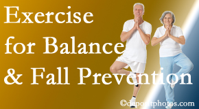 Largo chiropractic care of balance for fall prevention involves stabilizing and proprioceptive exercise. 