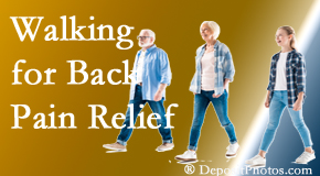 Hollstrom & Associates Inc often recommends walking for Largo back pain sufferers.