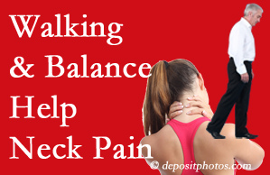 Largo exercise assists relief of neck pain attained with chiropractic care.