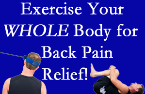 Largo chiropractic care includes exercise to help enhance back pain relief at Hollstrom & Associates Inc.