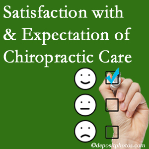 Largo chiropractic care provides patient satisfaction and meets patient expectations of pain relief.