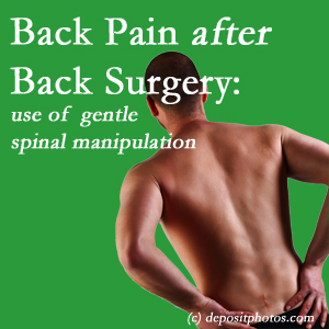 image of a Largo spinal manipulation for back pain after back surgery