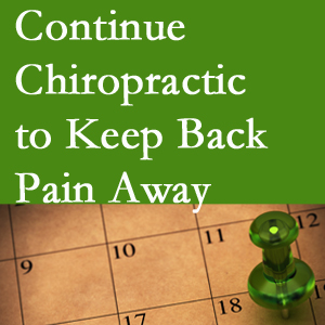 Continued Largo chiropractic care helps keep back pain away.