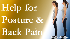 Poor posture and back pain are linked and find help and relief at Hollstrom & Associates Inc.