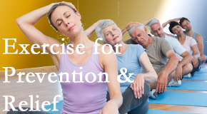 Hollstrom & Associates Inc suggests exercise as a key part of the back pain and neck pain treatment plan for relief and prevention.