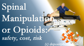 Hollstrom & Associates Inc presents new comparison studies of the safety, cost, and effectiveness in reducing the need for further care of chronic low back pain: opioid vs spinal manipulation treatments.