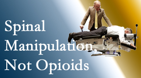 Chiropractic spinal manipulation at Hollstrom & Associates Inc is worthwhile over opioids for back pain control.