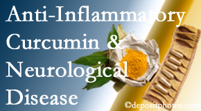 Hollstrom & Associates Inc introduces recent findings on the benefit of curcumin on inflammation reduction and even neurological disease containment.