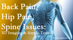 Hollstrom & Associates Inc examines back pain patients for various issues like back pain and hip pain and other spine issues with imaging and clinical tests that influence a relieving chiropractic treatment plan.