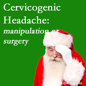 The Largo chiropractic manipulation and mobilization show benefit for relief of cervicogenic headache as an option to surgery for its relief.