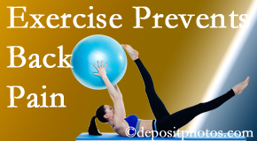 Hollstrom & Associates Inc suggests Largo back pain prevention with exercise.