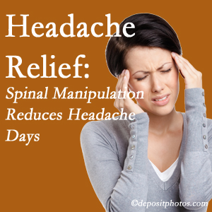Largo chiropractic care at Hollstrom & Associates Inc may reduce headache days each month.