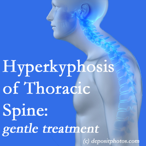 1        The Largo chiropractic care of hyperkyphotic curves in the [thoracic spine in older people responds nicely to gentle chiropractic distraction care. 