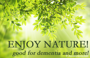 Hollstrom & Associates Inc encourages our chiropractic patients to get out in nature! Interacting with nature is good for young and old alike, inspires independence, pleasure, and for dementia sufferers quite possibly even memory-triggering.